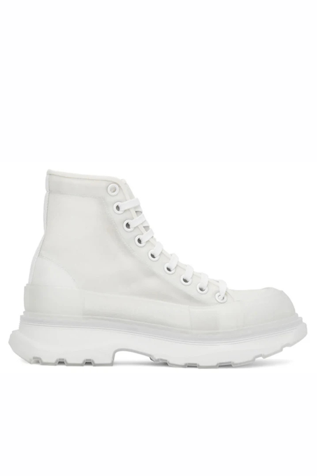 Alexander McQueen Tread Slick Boot White White Clear Sole