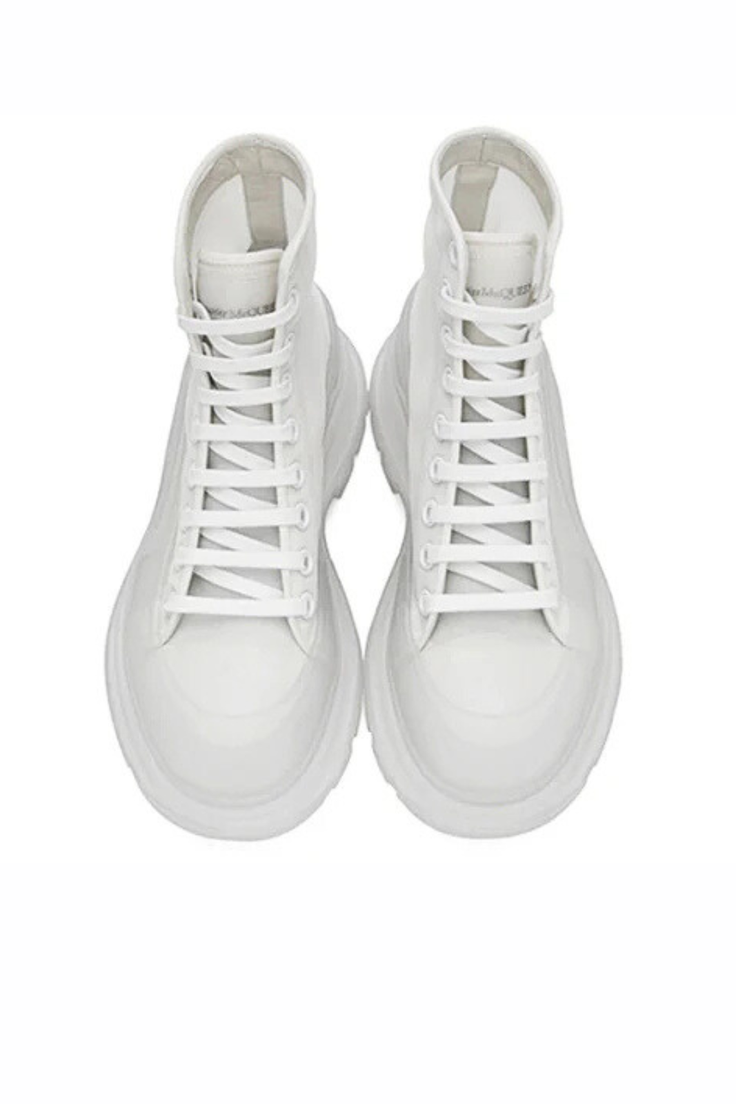 Alexander McQueen Tread Slick Boot White White Clear Sole