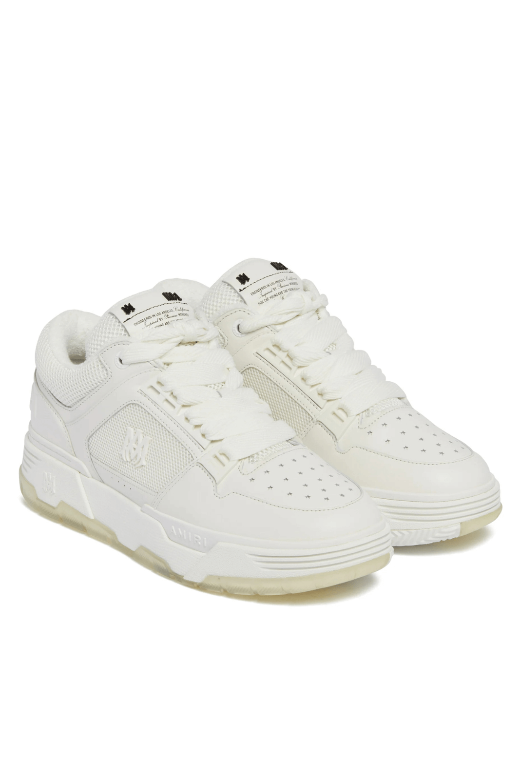 Amiri MA-1 White Leather and Mesh for men