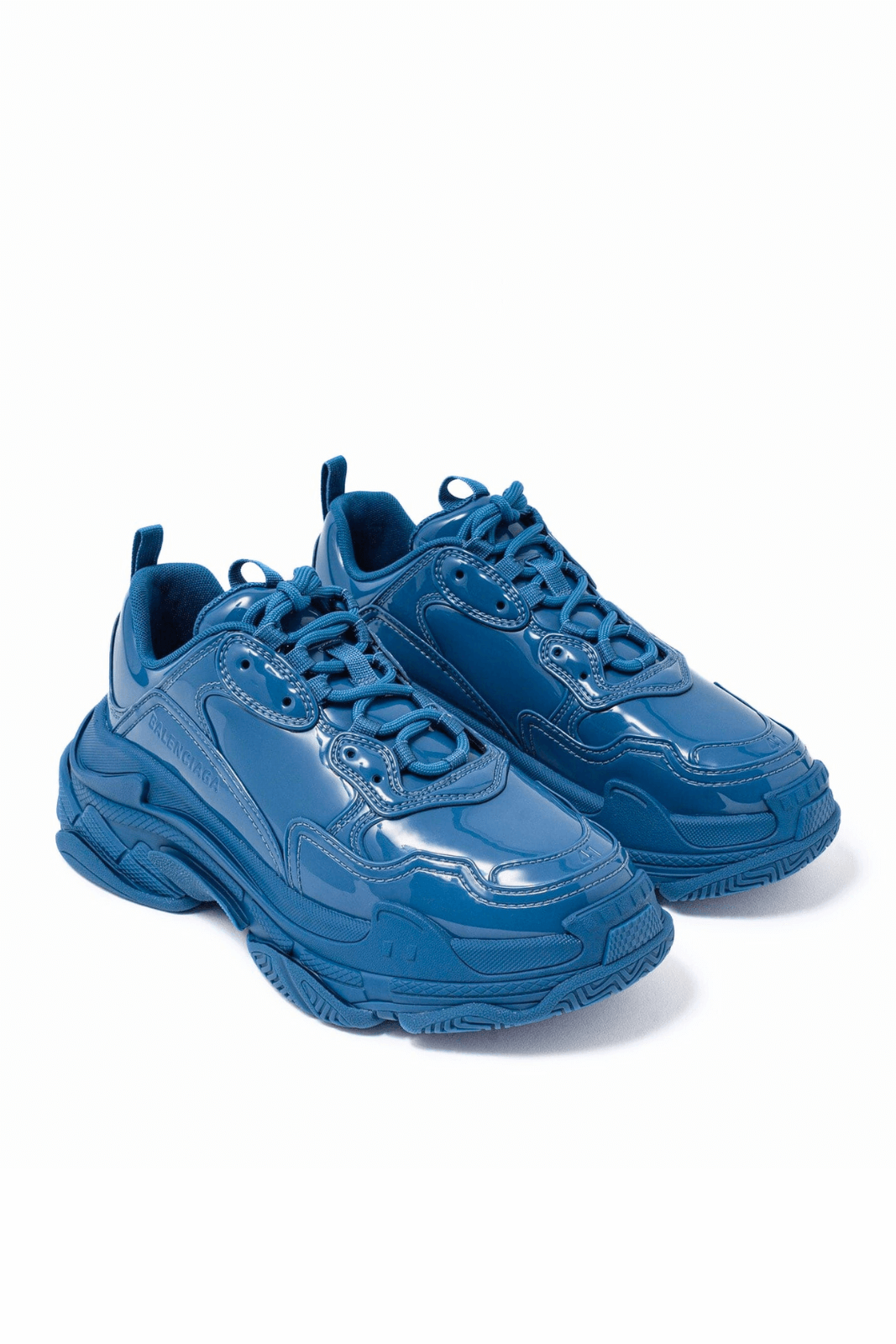 Balenciaga Triple S Men Sneakers 'Glossy Blue