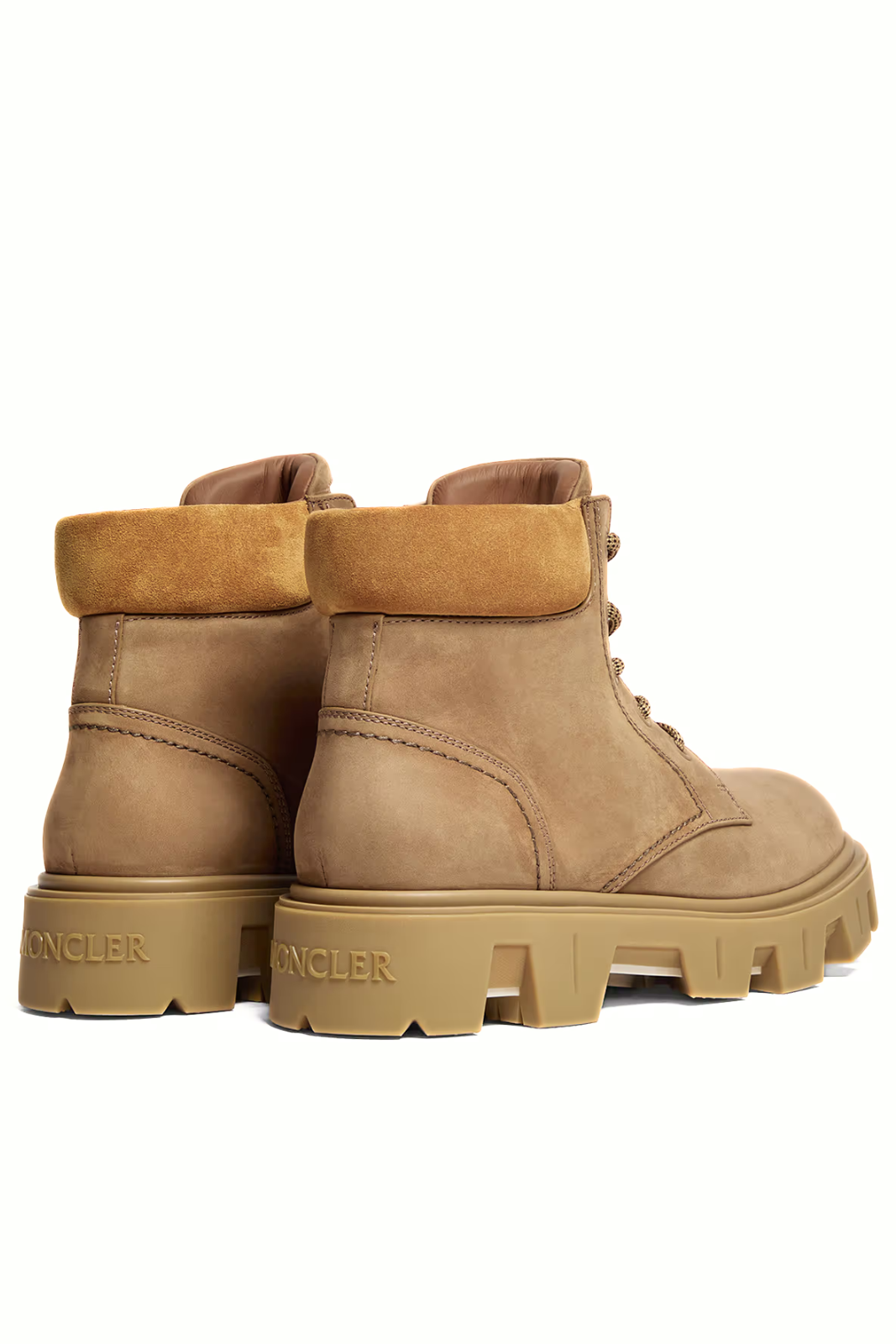Moncler Peak City Nubuck & Suede Lace-Up Boots