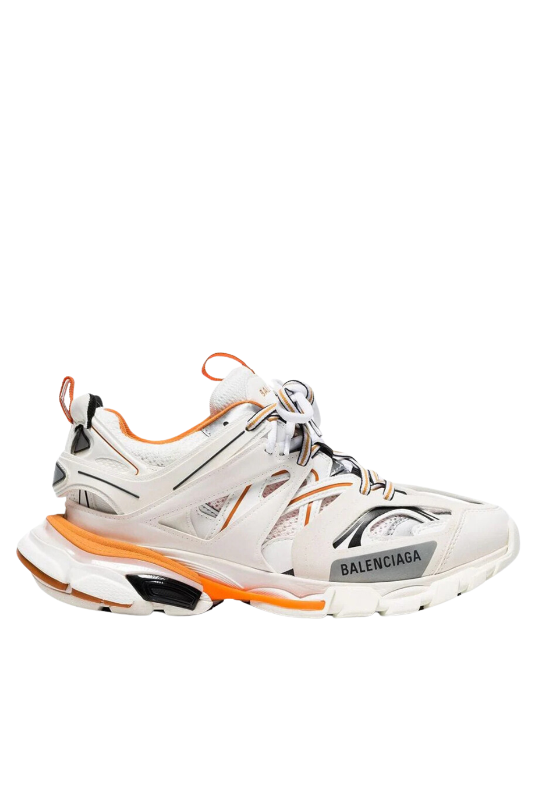 Ниски маратонки Balenciaga Track в бяло/оранжево