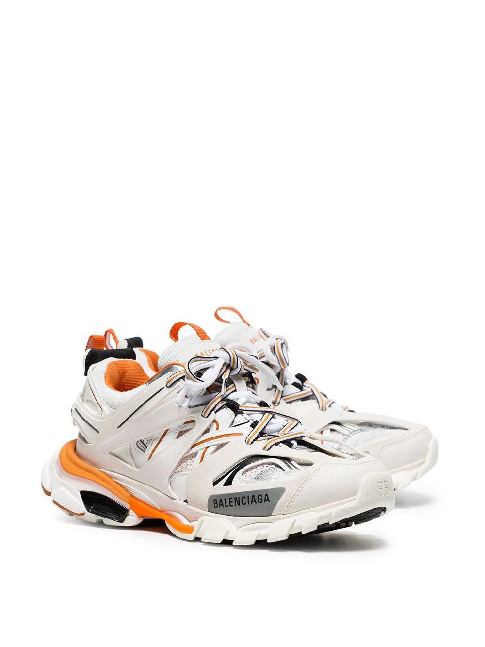 Ниски маратонки Balenciaga Track в бяло/оранжево