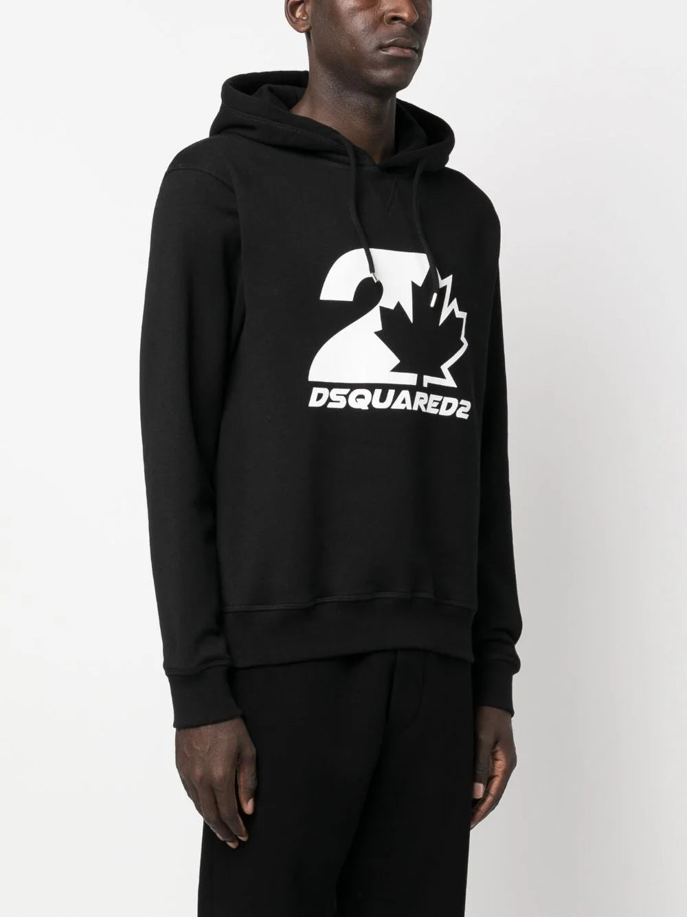 Dsquared2 logo-print cotton drawstring hoodie2