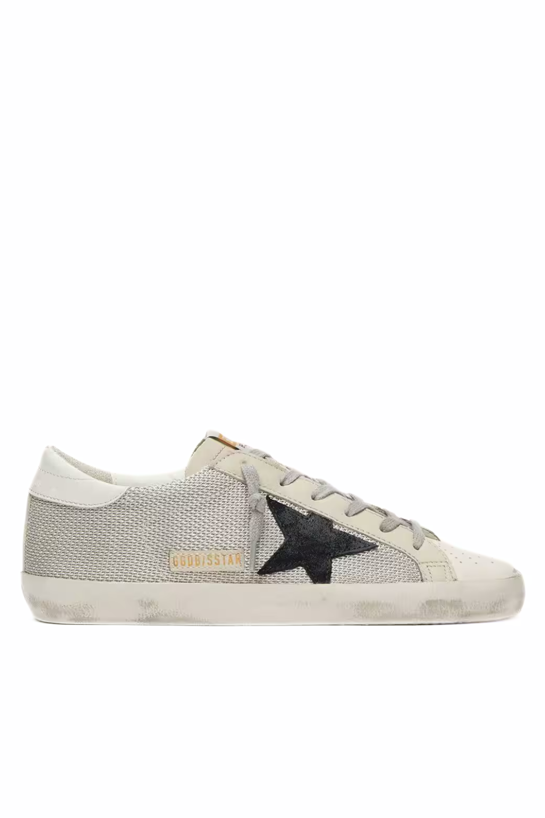 Golden Goose Men’s Super-Star in leather with black star