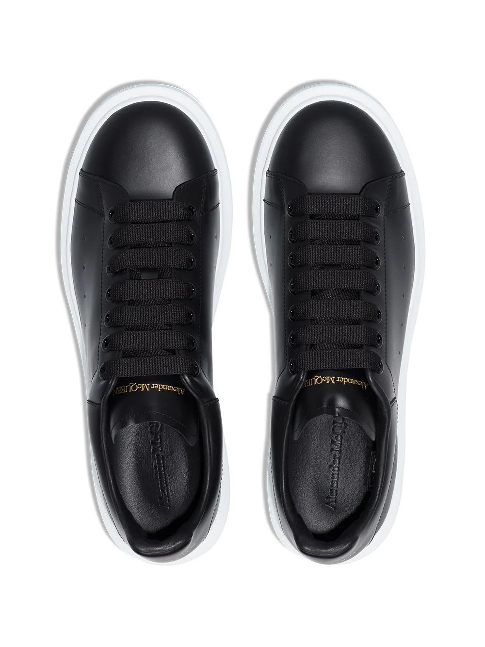 Alexander McQueen Oversized Black/White leather women sneakers