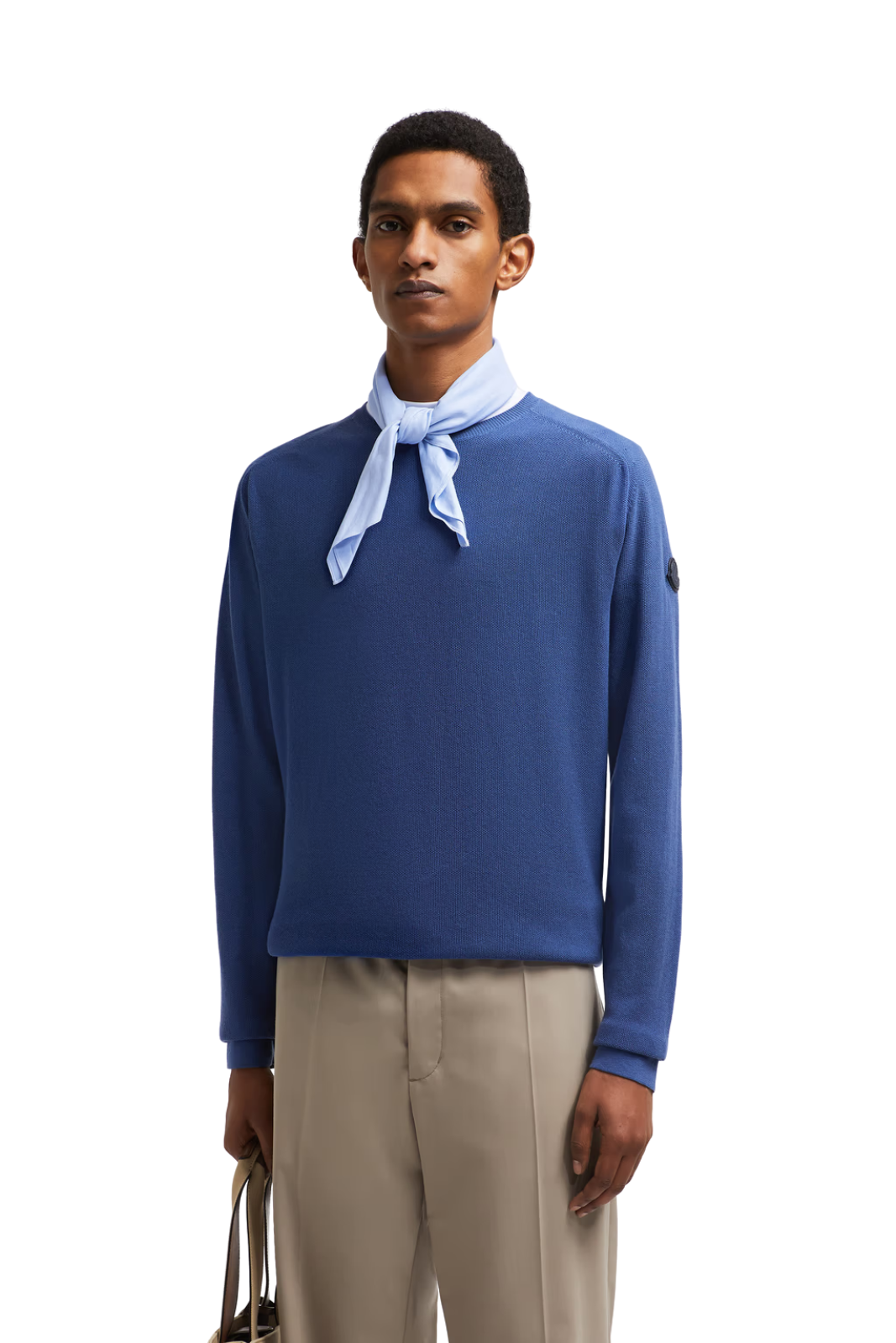 Moncler Cotton & Cashmere Jumper Cobalt Blue