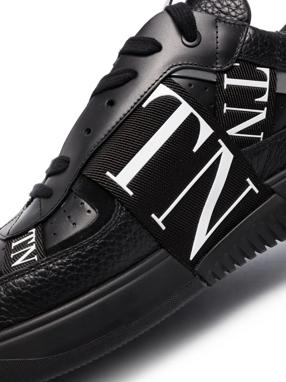 Valentino Garavani VL7N Black low-top leather sneakers