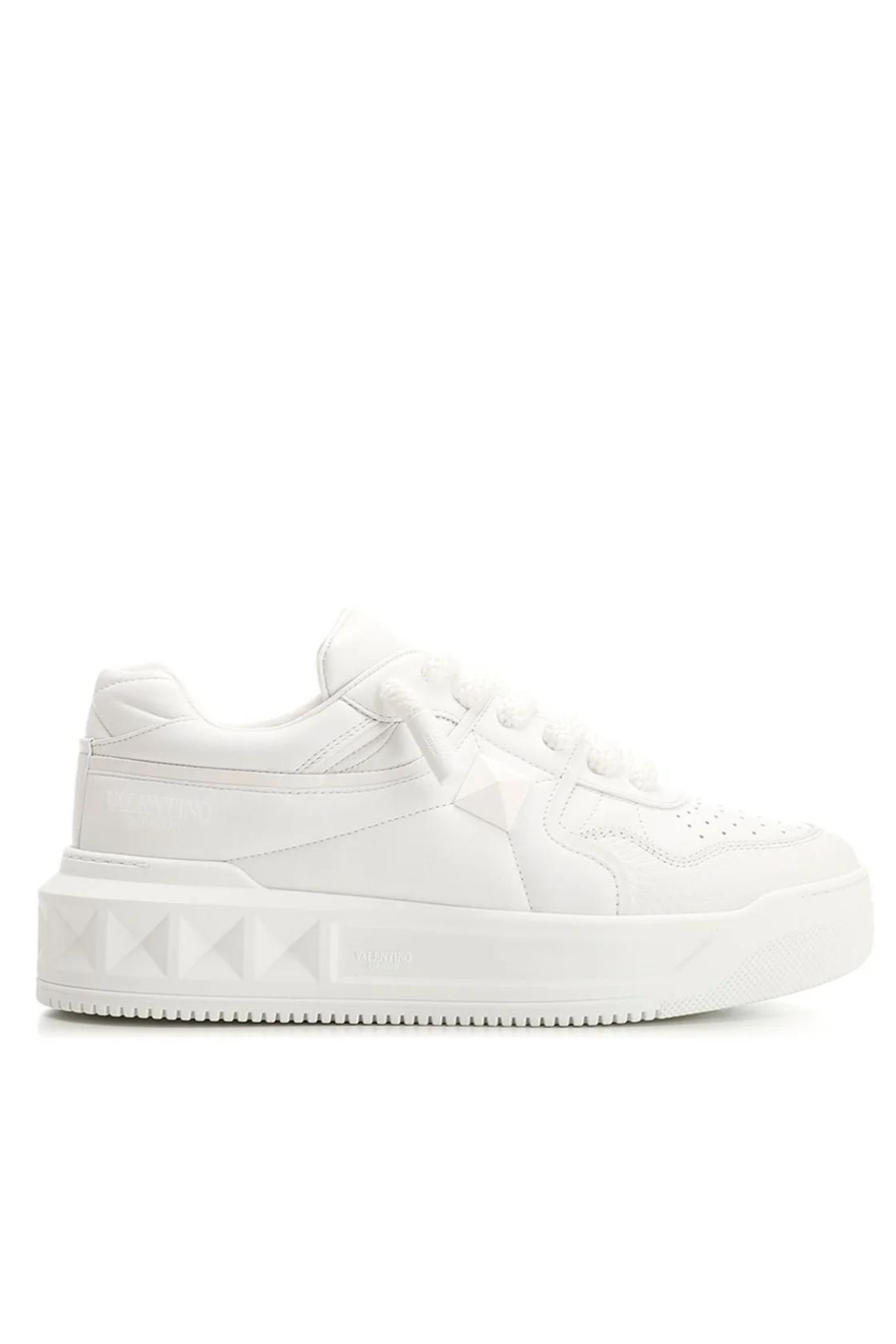 Valentino Garavani One Stud XL leather sneakers Full White