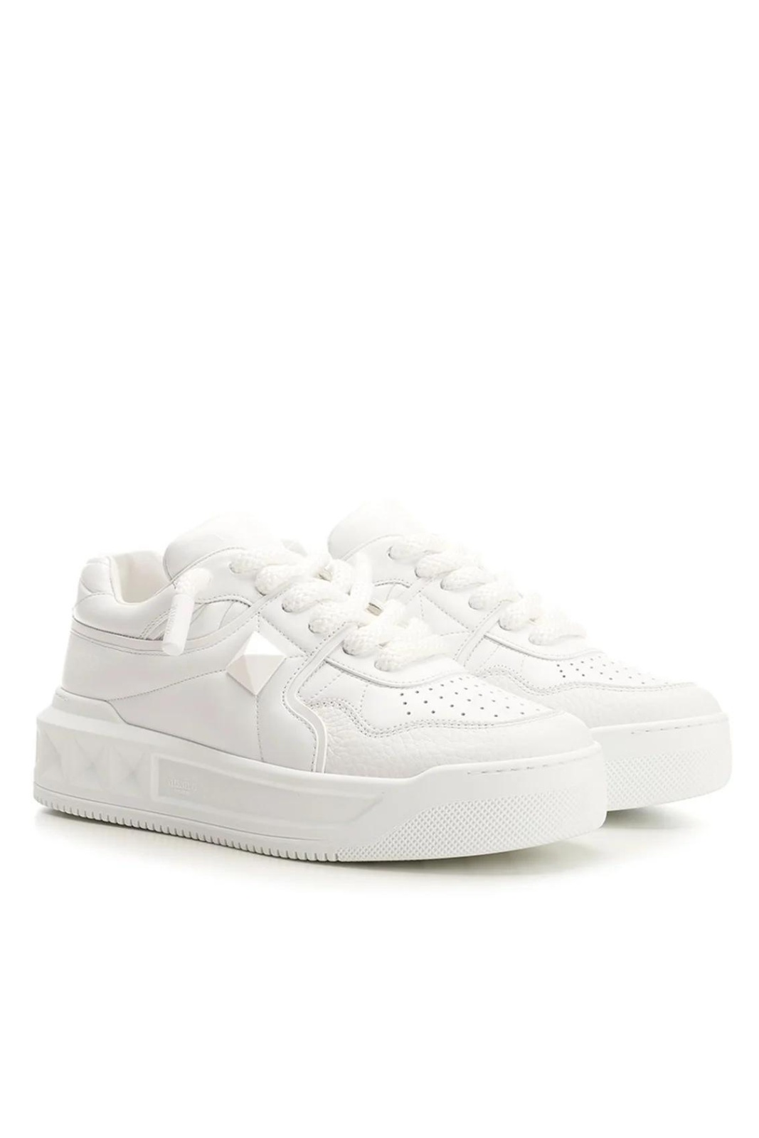 Valentino Garavani One Stud XL leather sneakers Full White
