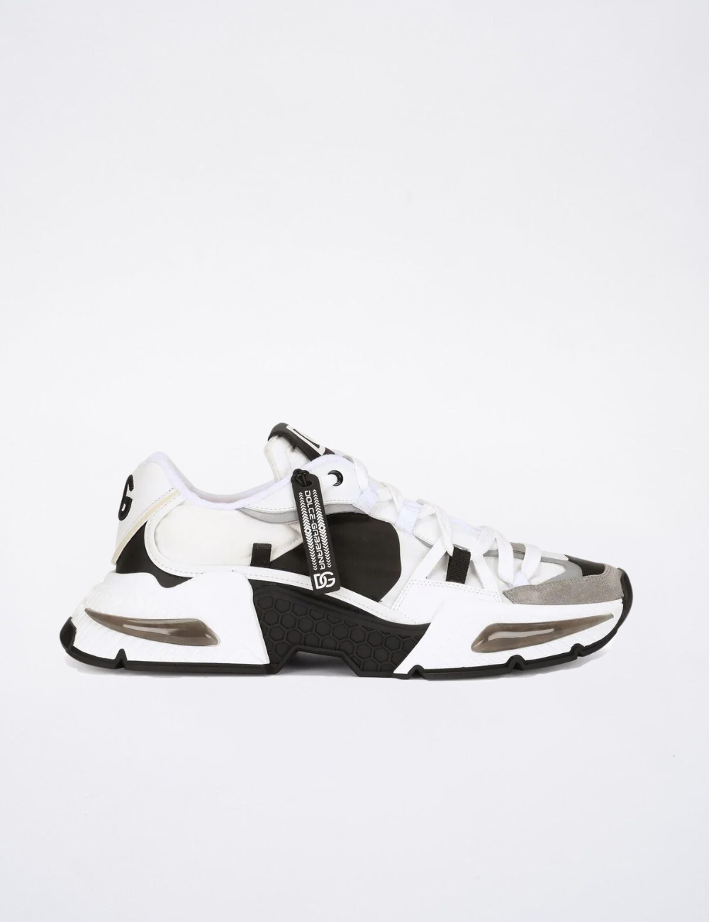Dolce & Gabbana Airmaster White/Black Panelled Sneakers