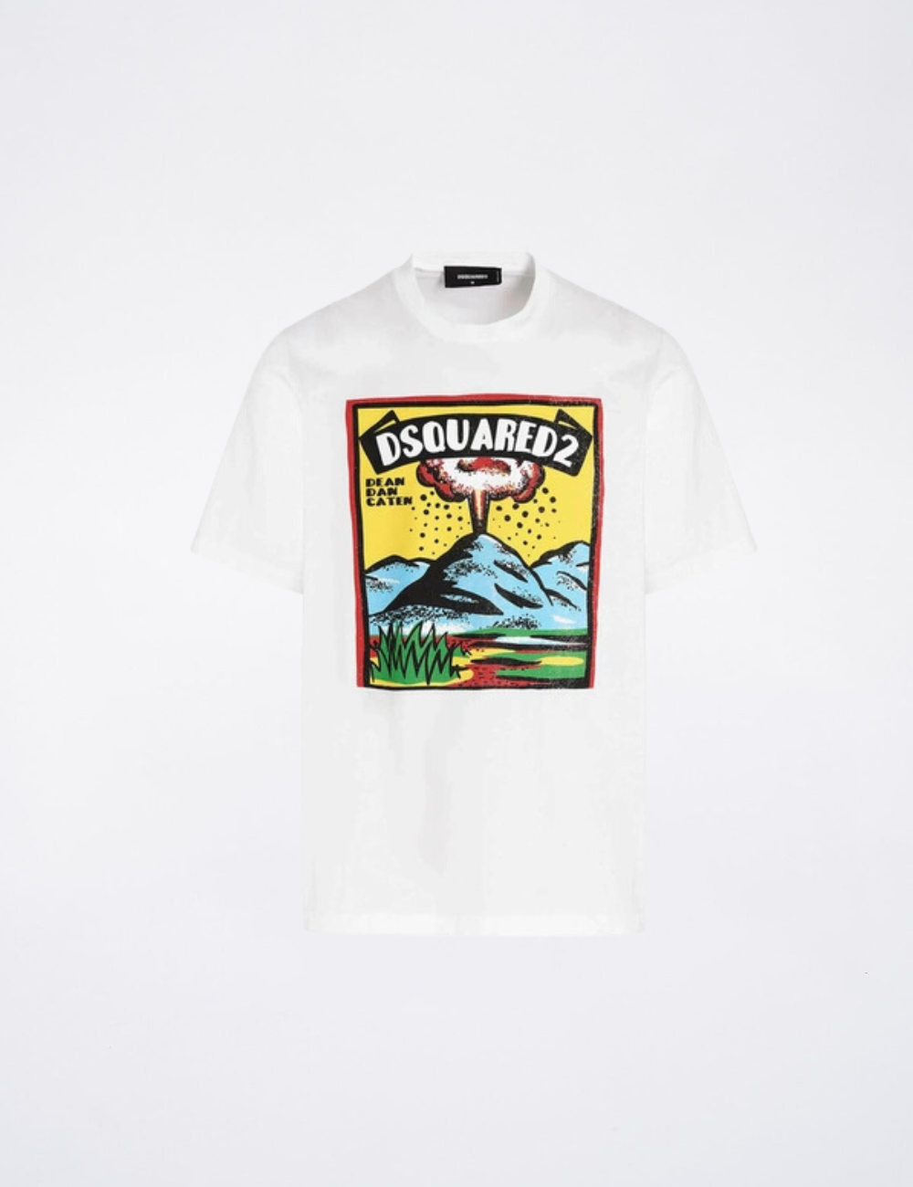 Тениска Dsquared2 Vulcano с лого и принт