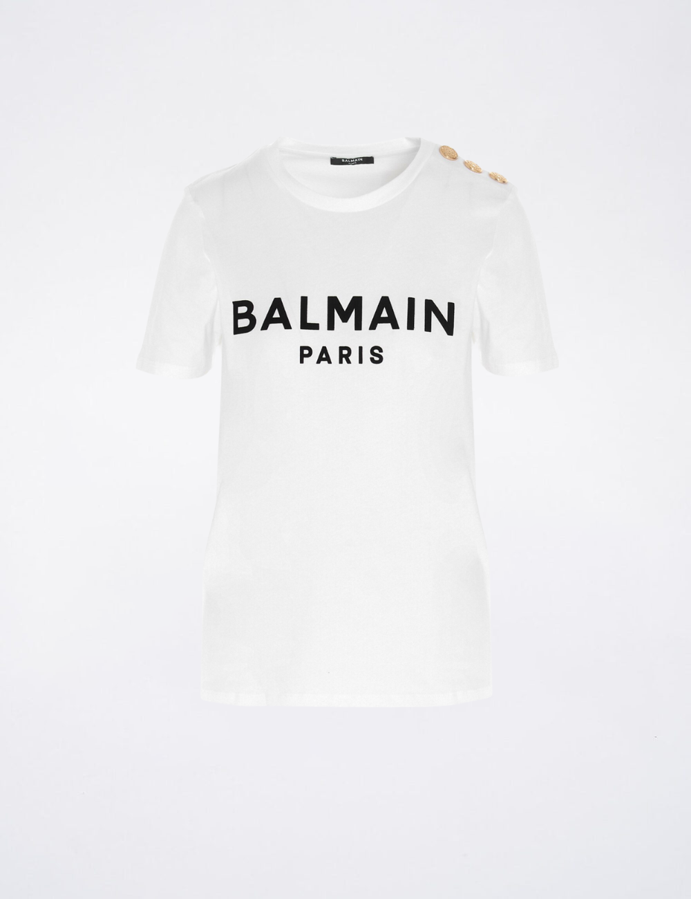 Тениска с лого на Balmain