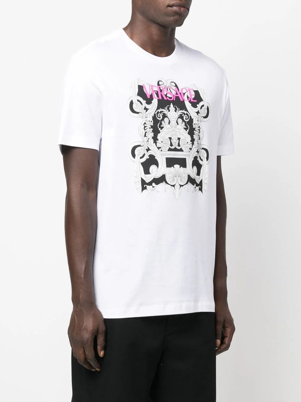 Versace graphic-print cotton T-shirt2