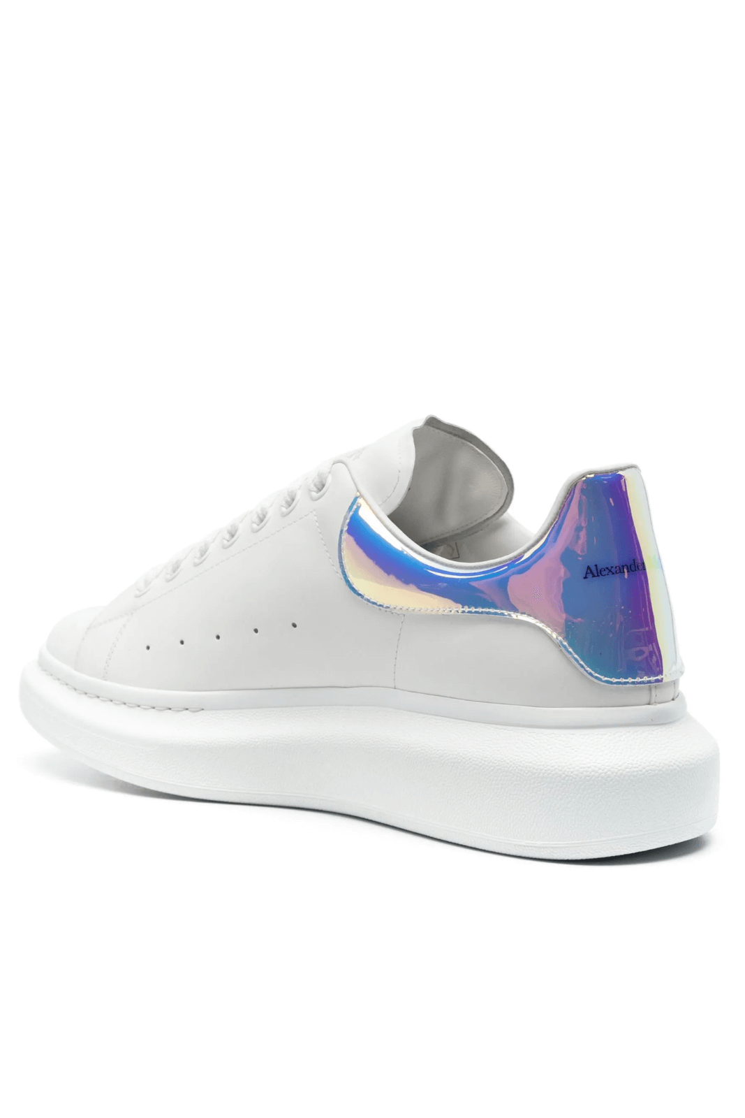 Alexander McQueen Oversized lace-up White/Rainbow multicolor man sneakers