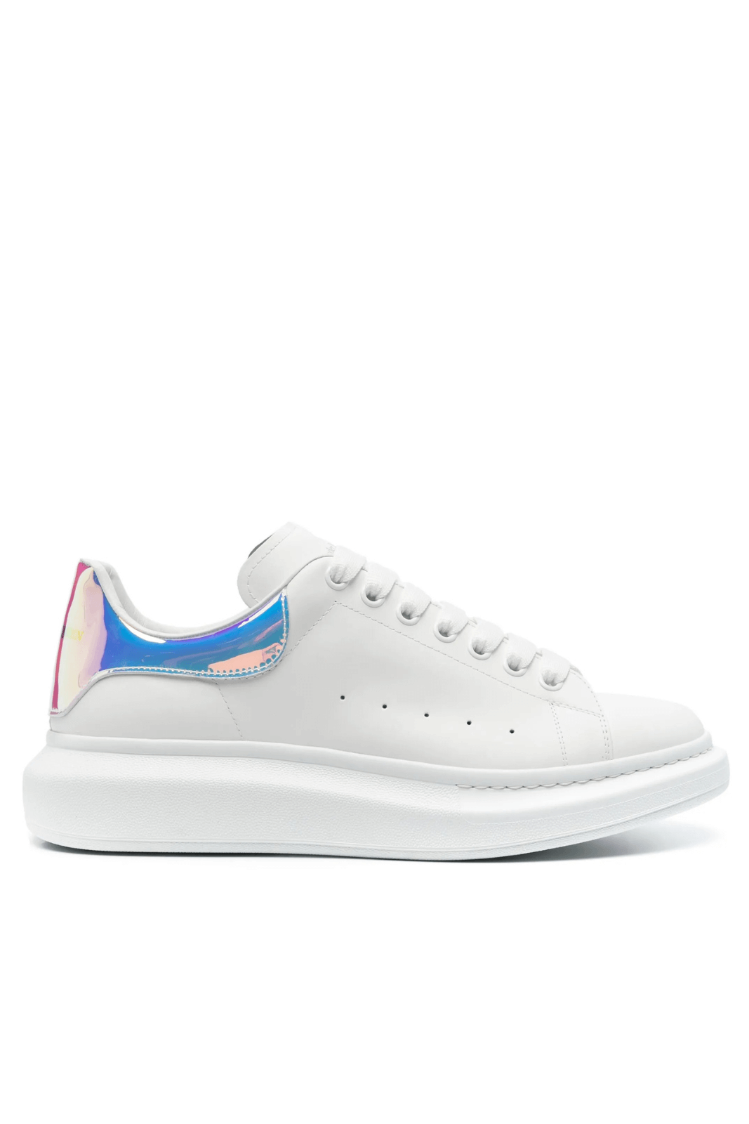 Alexander McQueen Oversized lace-up White/Rainbow multicolor Woman sneakers