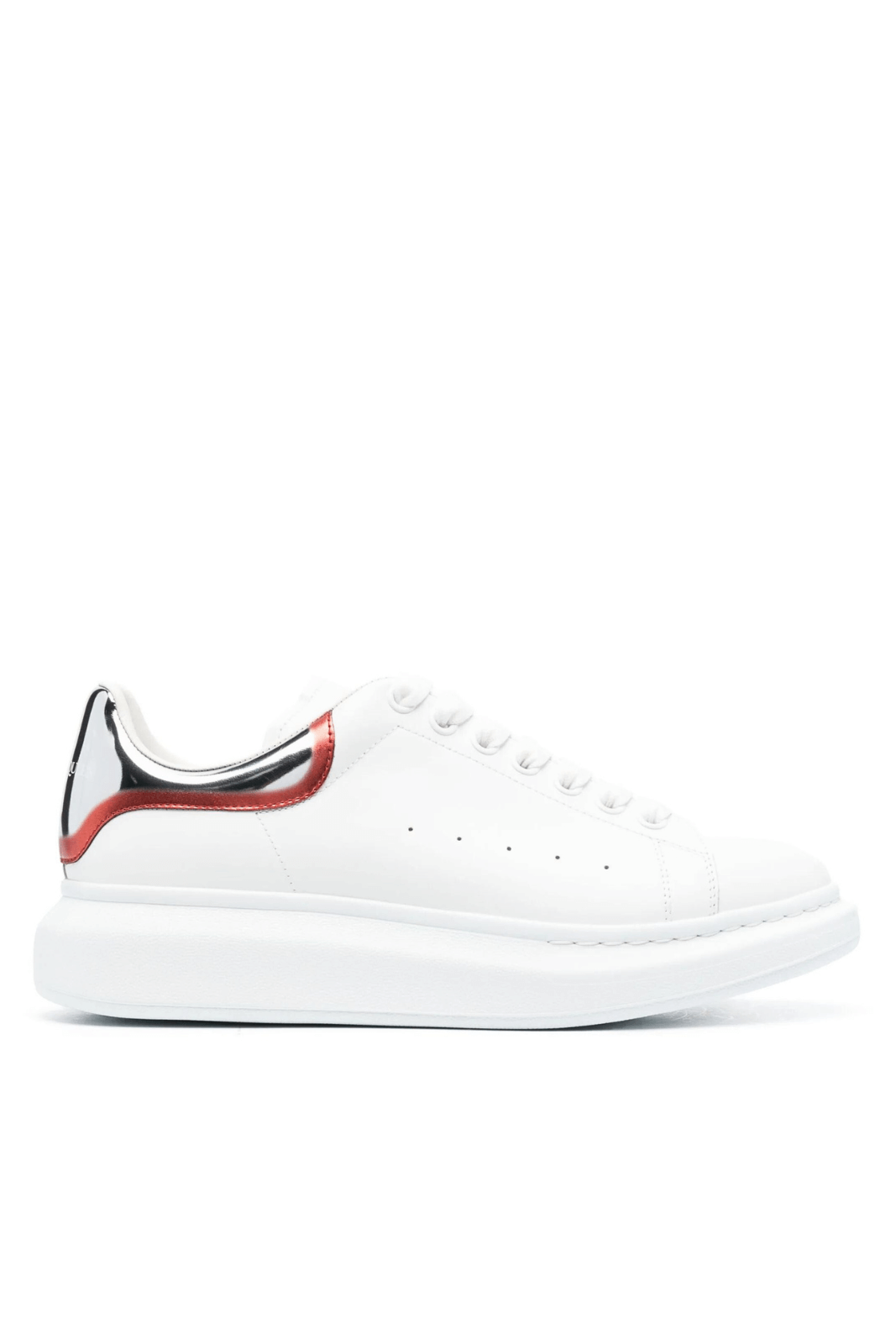 Alexander McQueen Oversized Sneakers White Silver Lust Red
