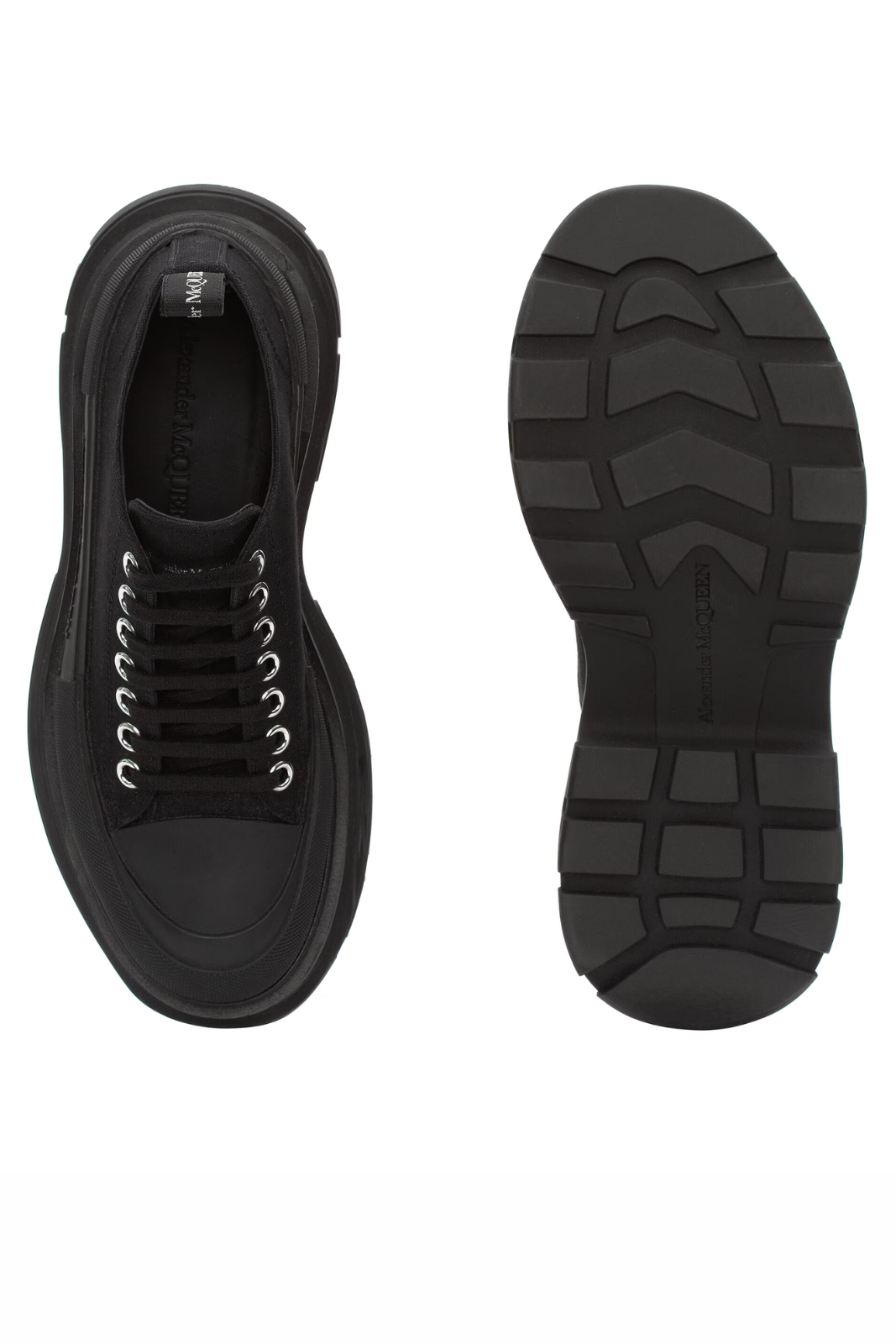 Alexander McQueen Women's Tread Slick Lace Up in Black