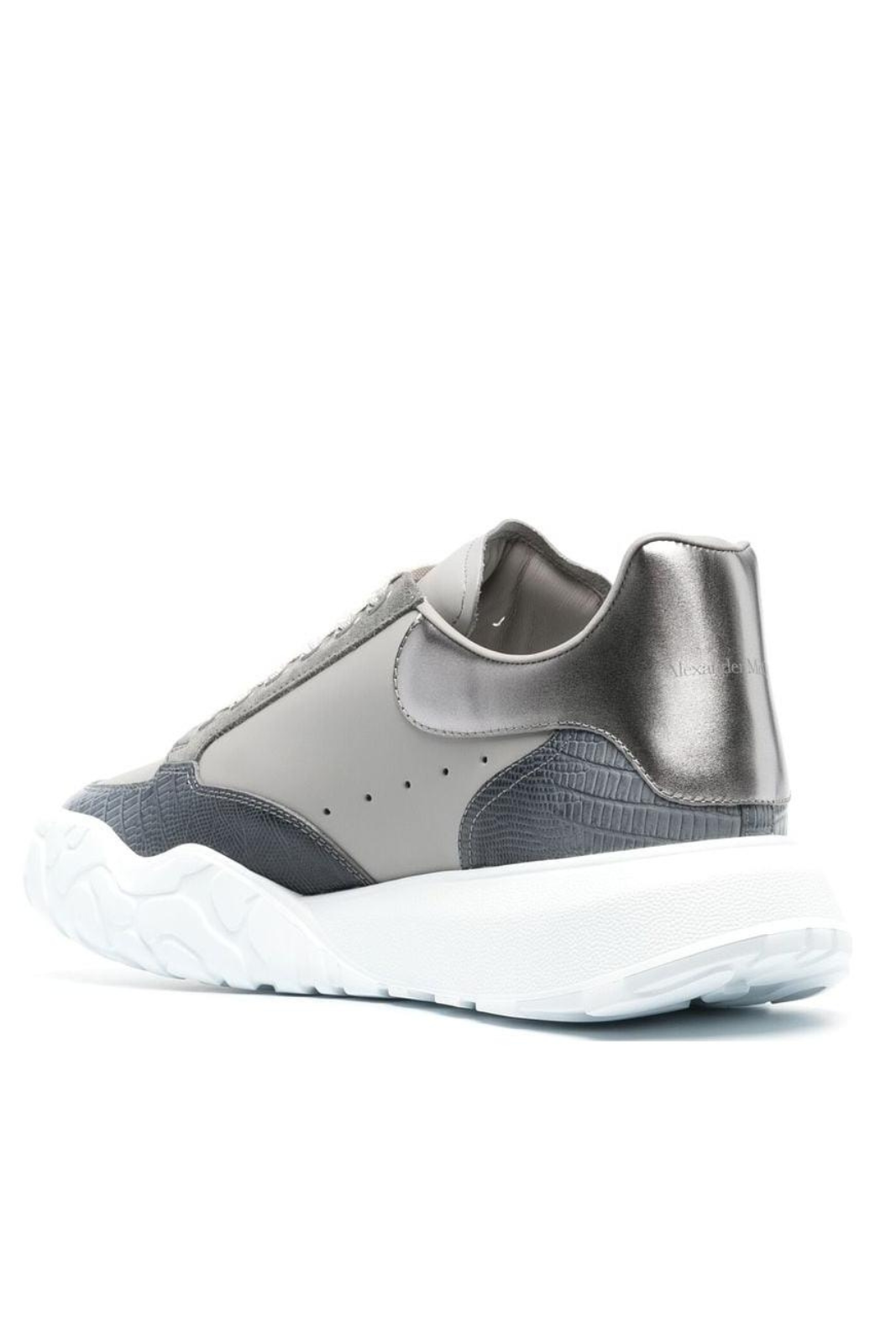 Alexander McQueenCourt Men Trainer 'Grey Silver Navy White'