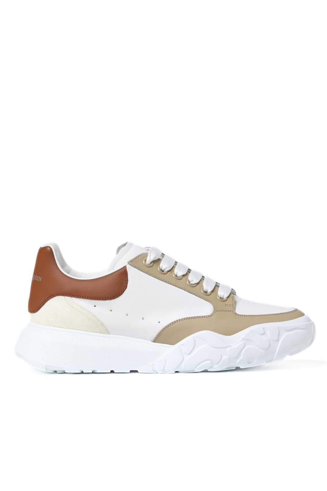 Alexander McQueen-Court Trainers White Tan Red man Sneakers