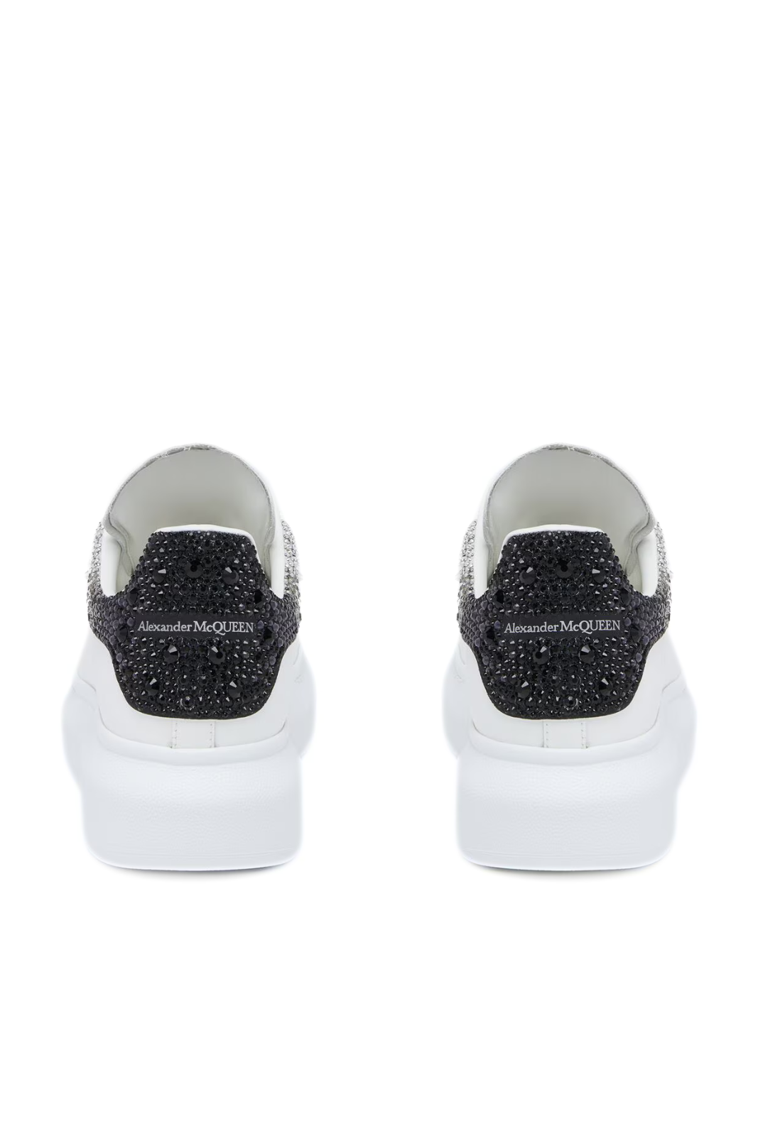 Alexander McQueen embellished-heel Women's Oversized Sneaker in White Grey