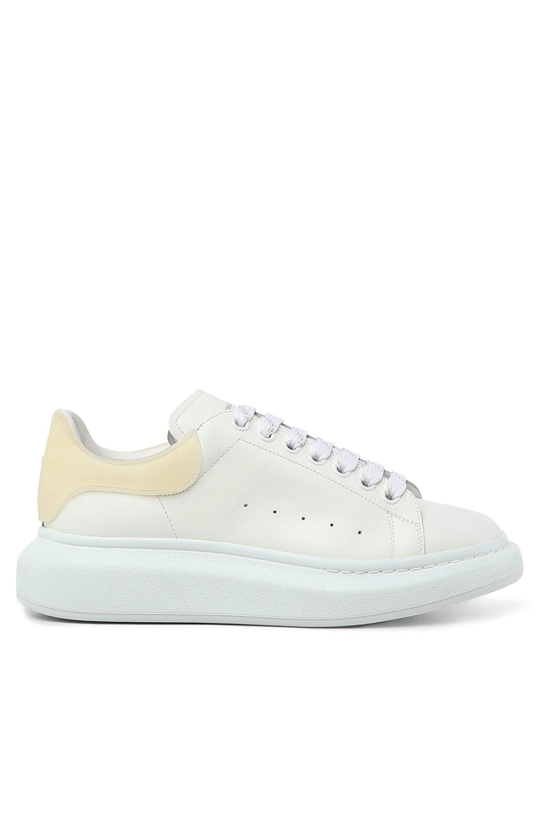Alexander McQueen Logo Detailed Lace-Up Sneakers White light yellow