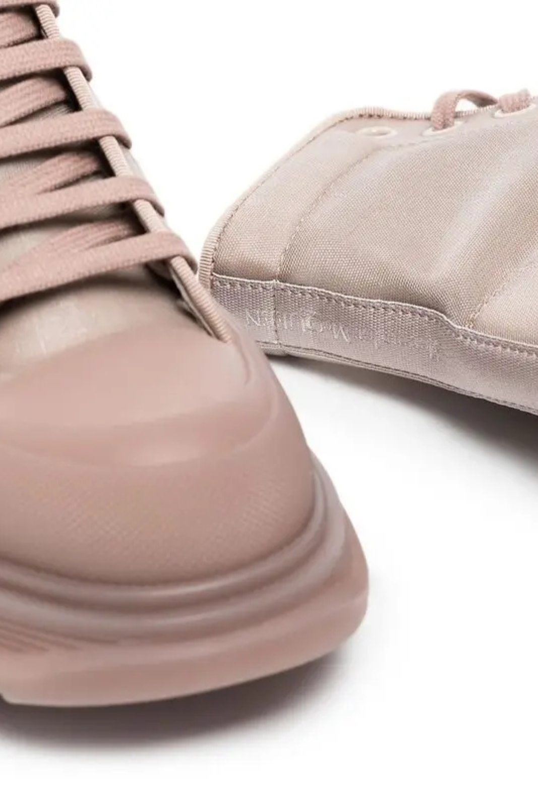 Alexander McQueen Neutral pink Tread Slick Mesh Boots