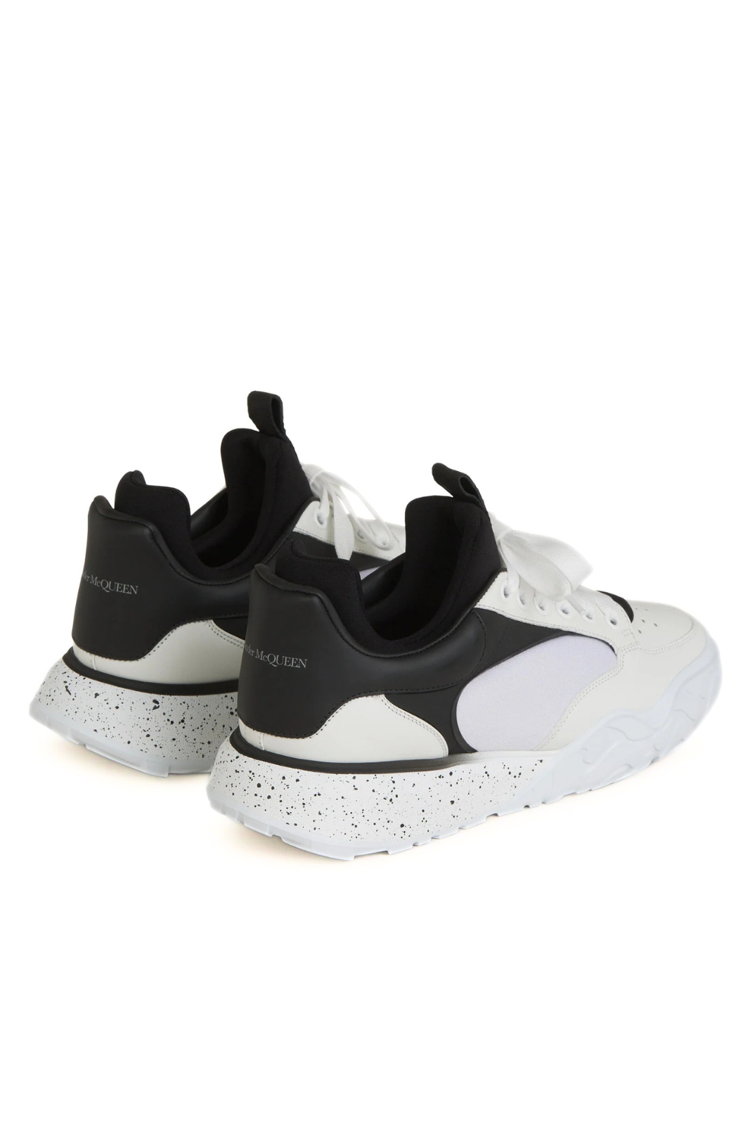 Alexander McQueen New Court Eco Man White Black Sneakers