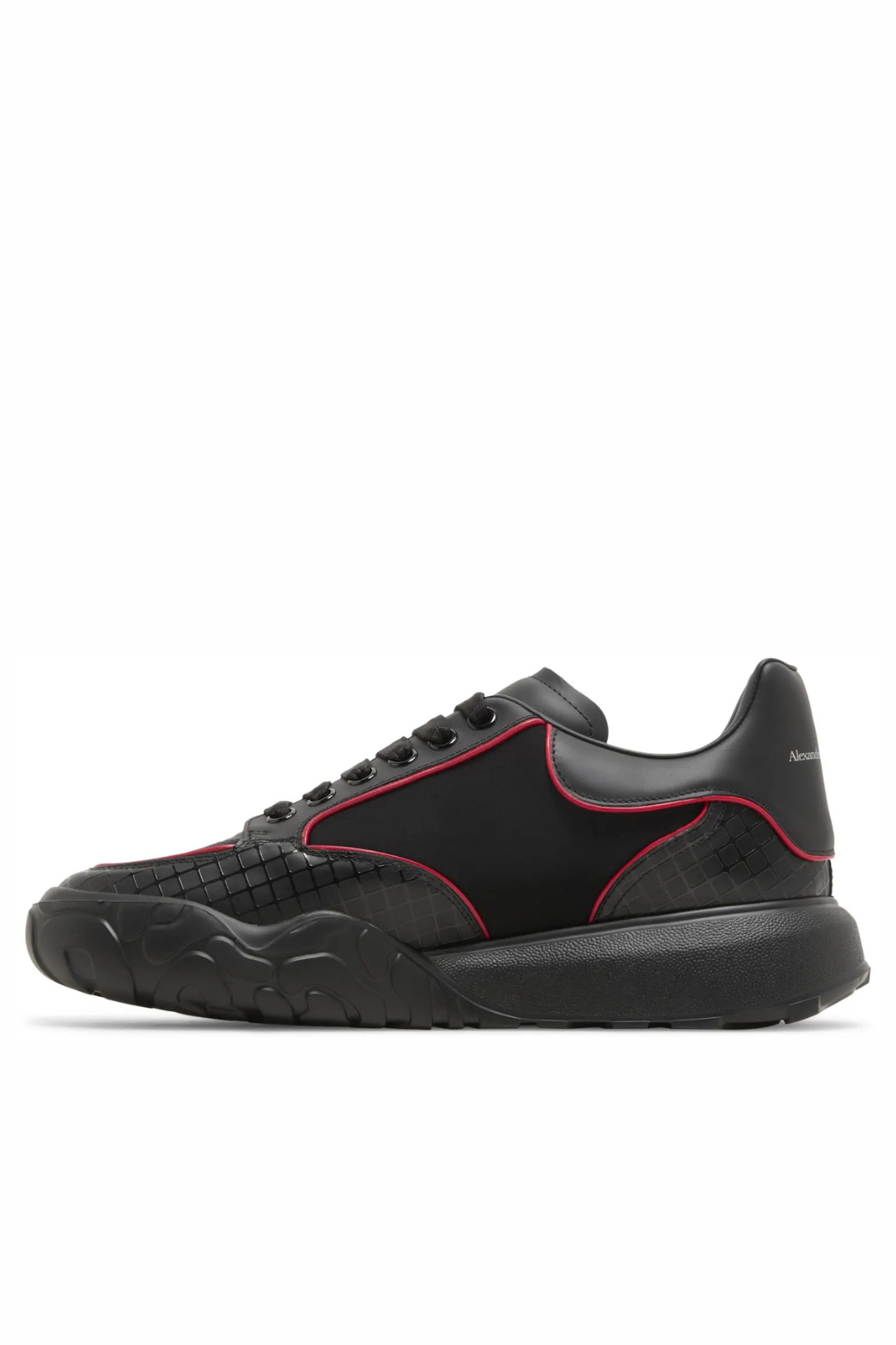 Alexander McQueen Court oversized leather trainers Back Red