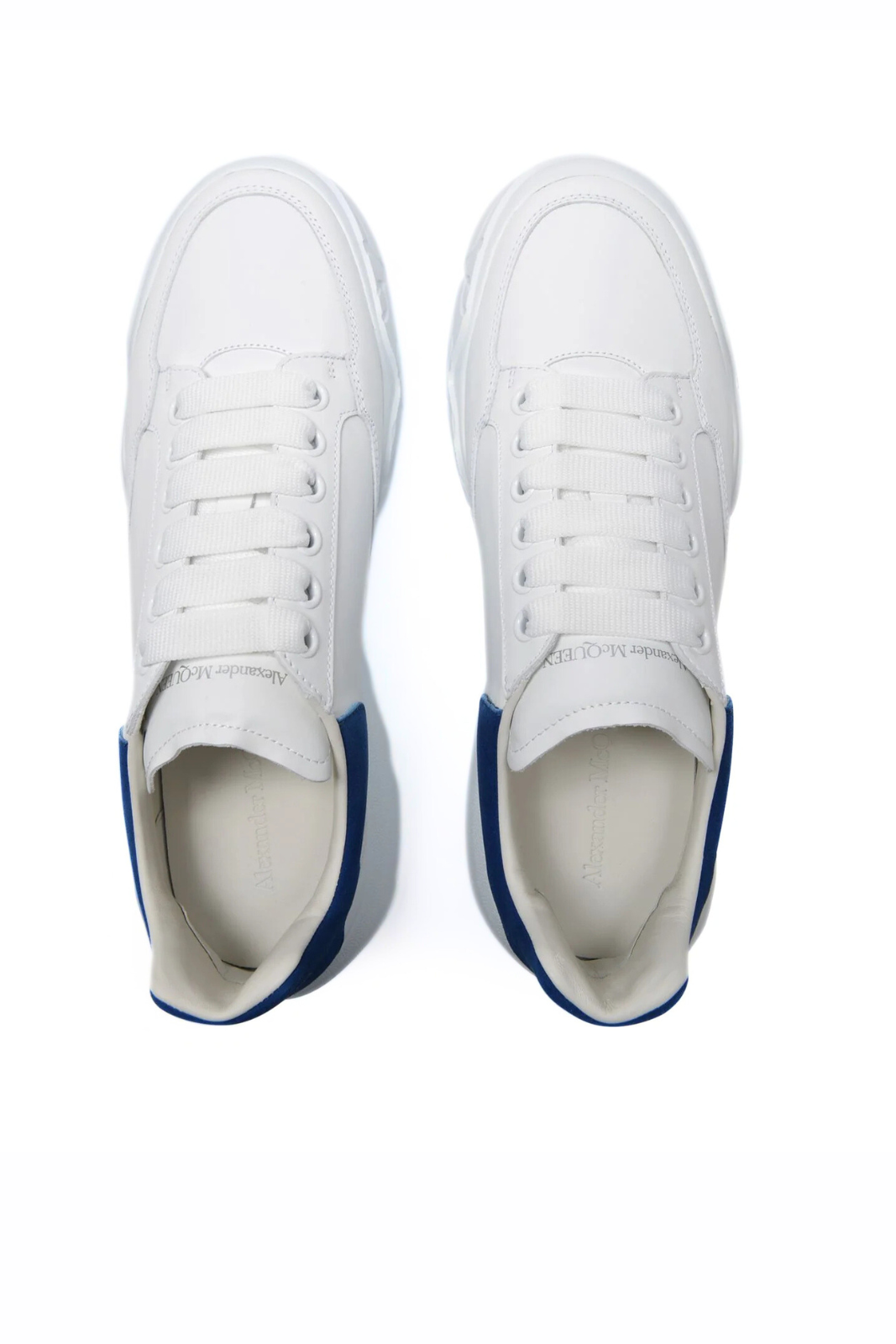 Alexander McQueen Court Sneakers White Blue Paris