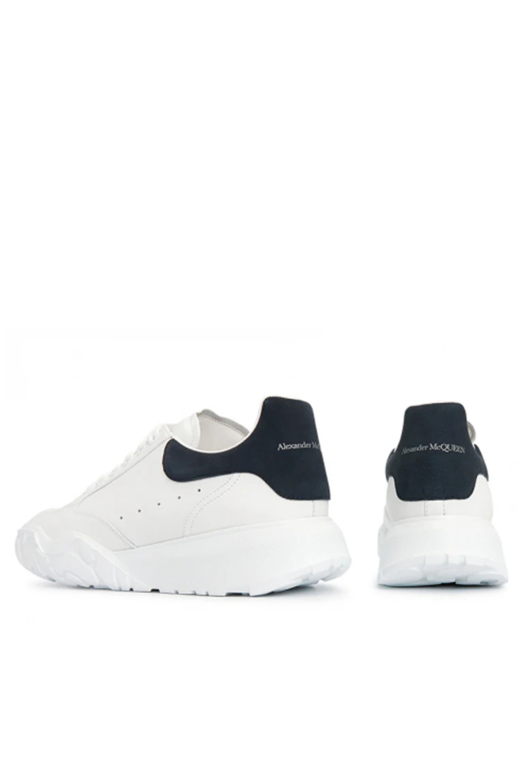 Alexander McQueen Oversized Court Trainer White Midnight Navy