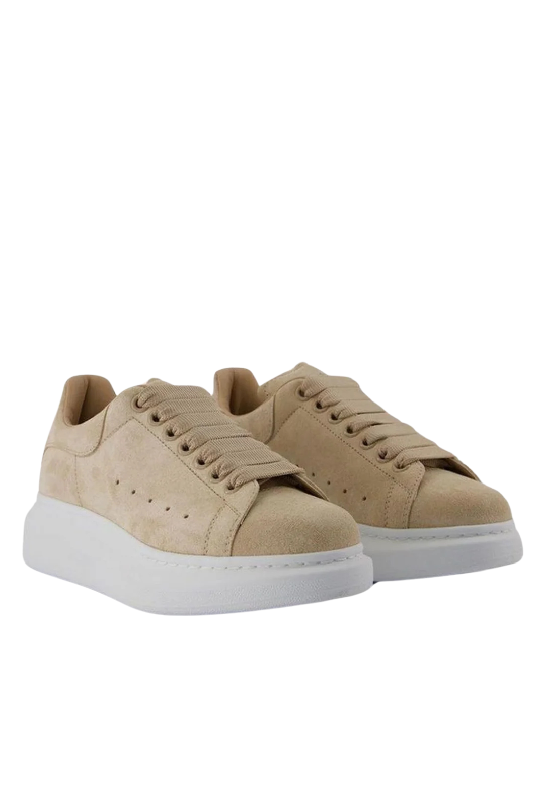 Alexander McQueen Oversized Lace-Up Beige Man Sneakers