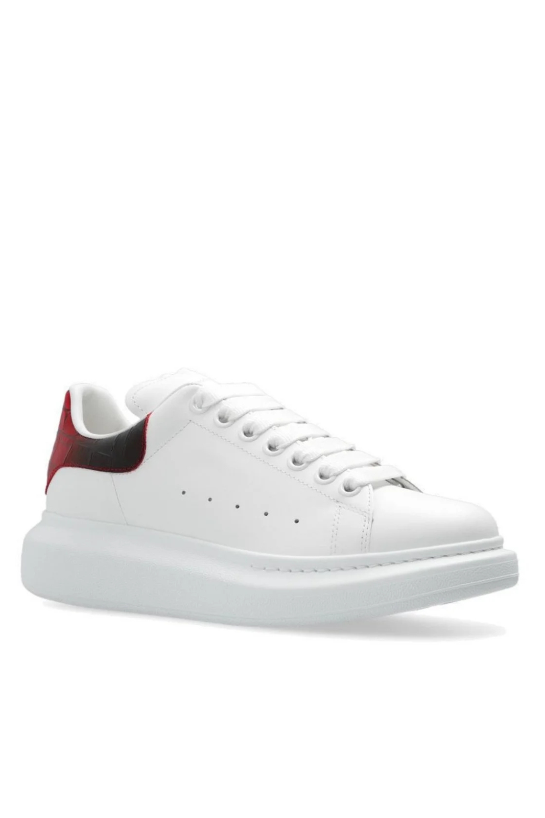 Alexander McQueen Oversized Low-Top Sneakers White Red