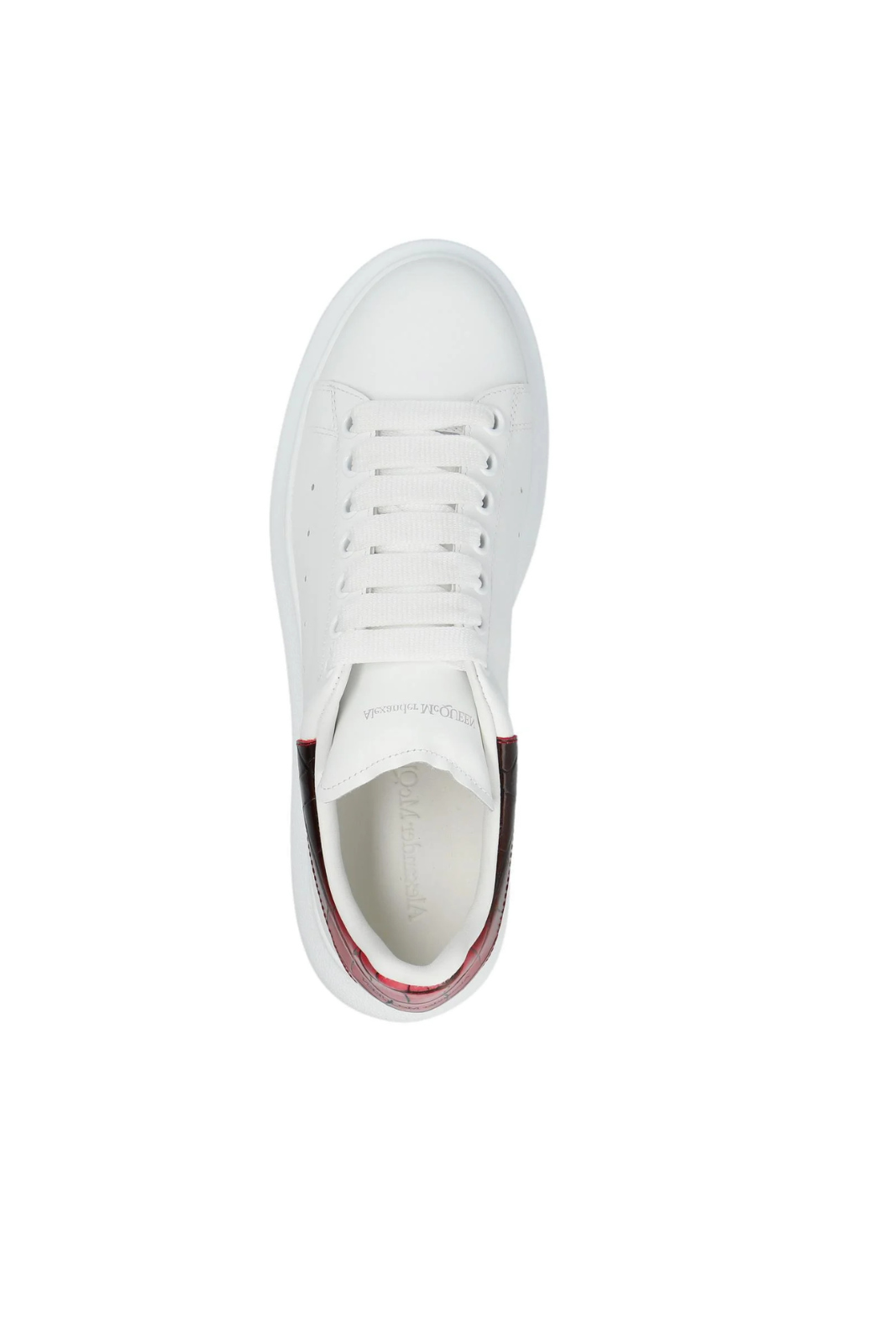 Alexander McQueen Oversized Low-Top Sneakers White Red