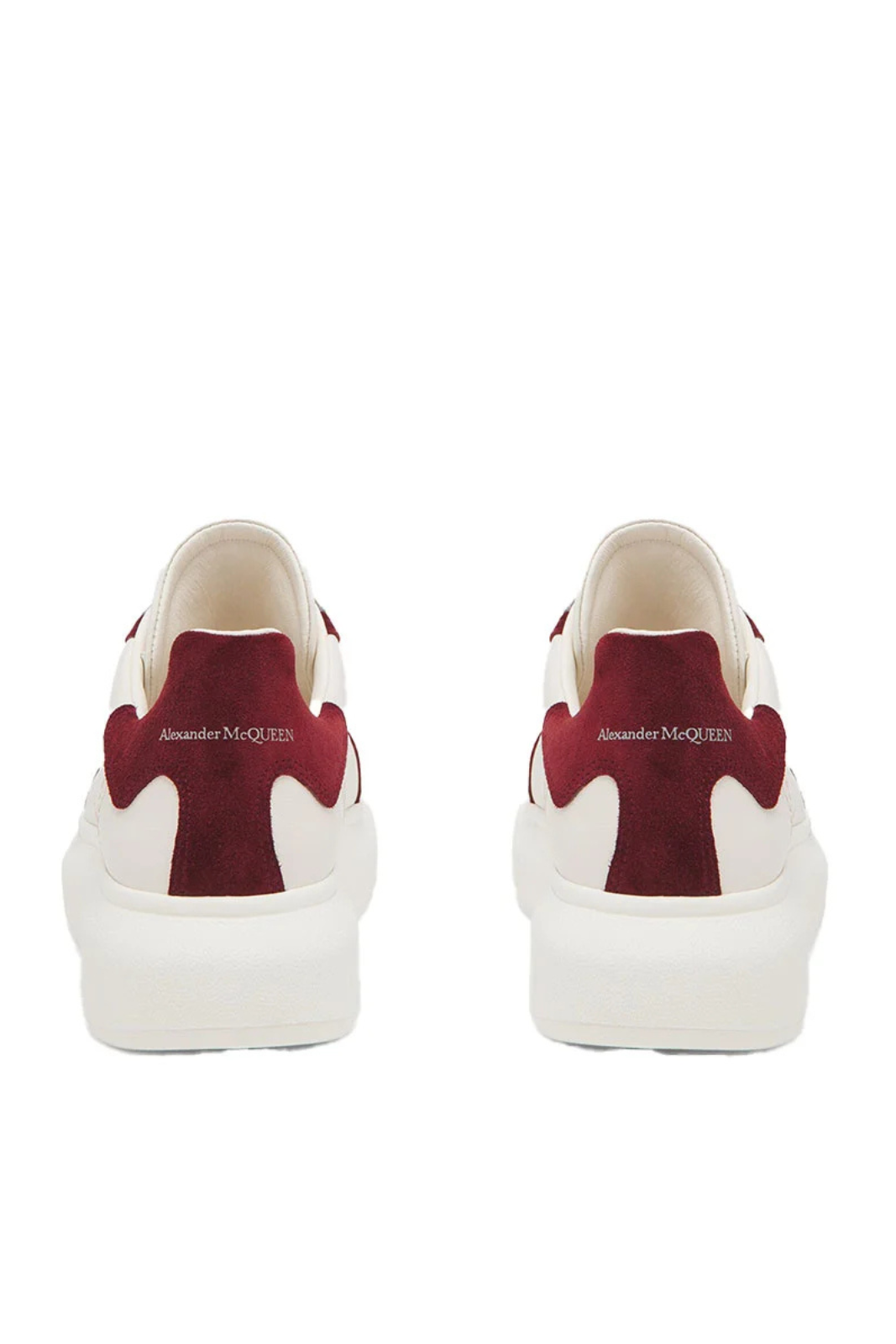 Alexander McQueen Oversized Retro Men Sneakers White Grey Red