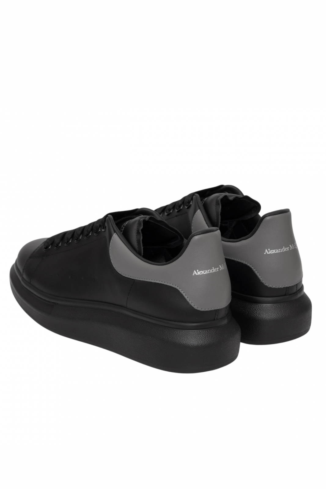 Alexander McQueen Oversized Sneaker Black Cool Grey