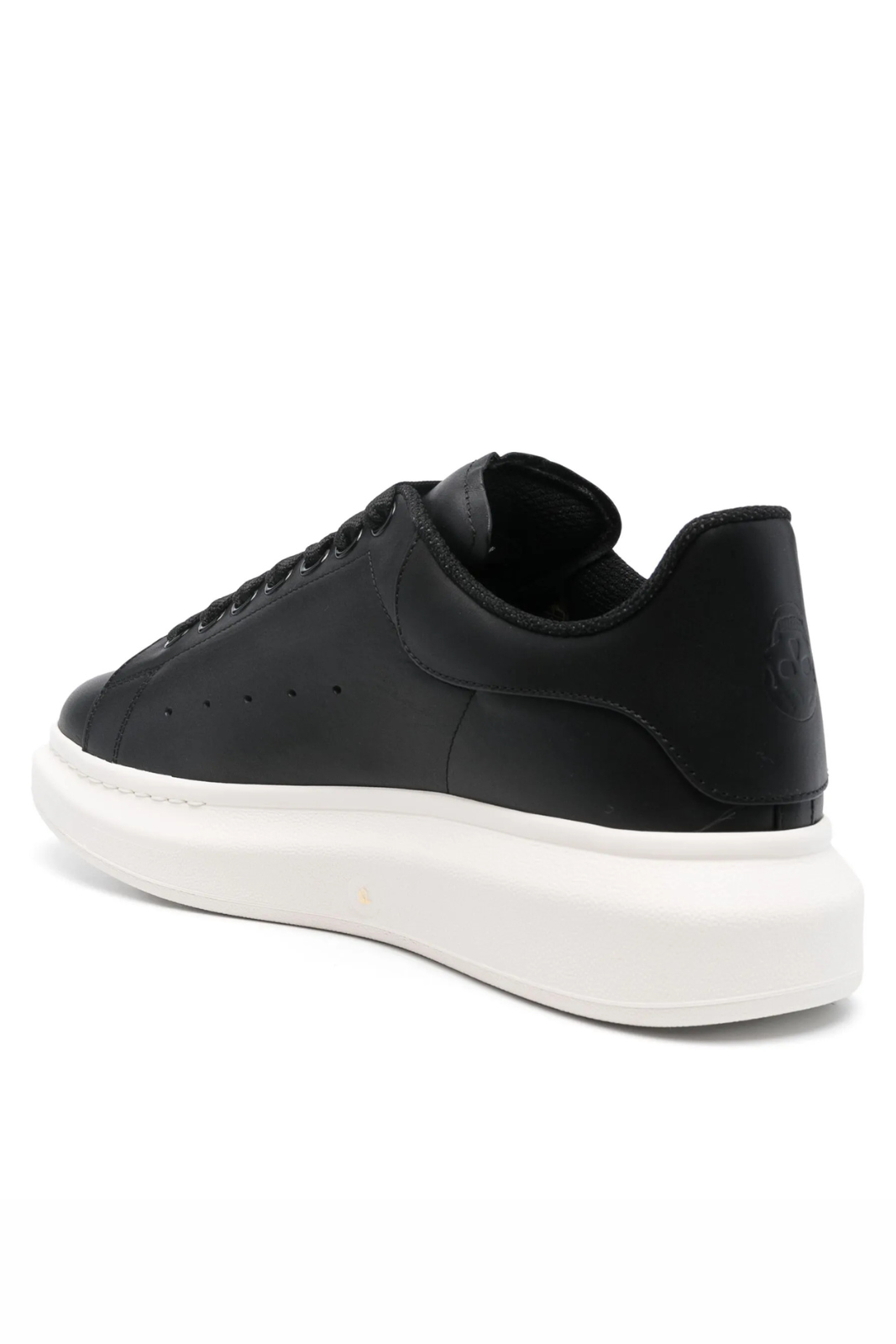 Alexander McQueen Oversized Black calf leather sneakers