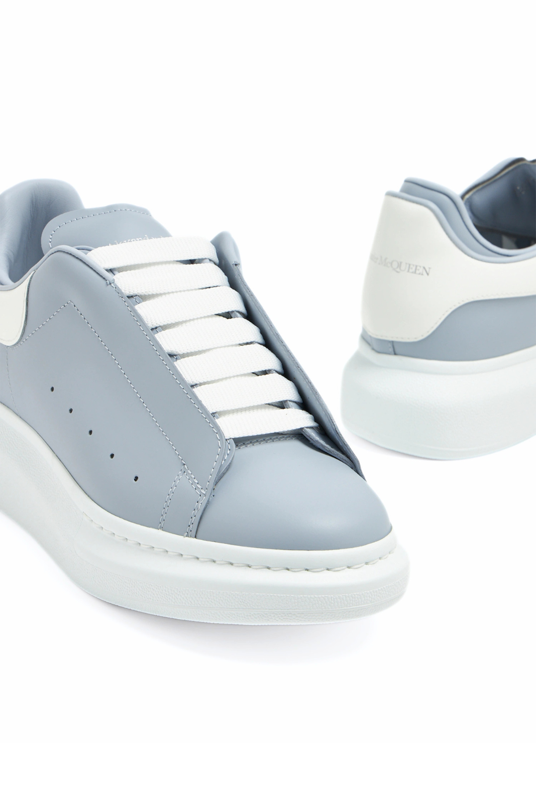 Alexander McQueen Oversized sneakers Blue-Grey Double Heel
