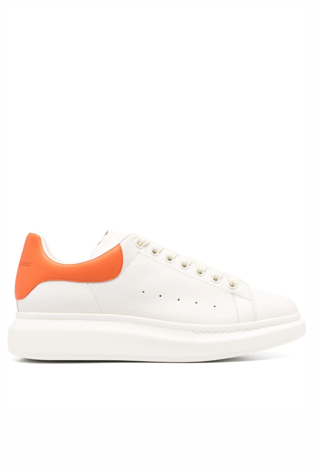 Alexander McQueen Oversized Sneaker White Orange Low Top Sneakers