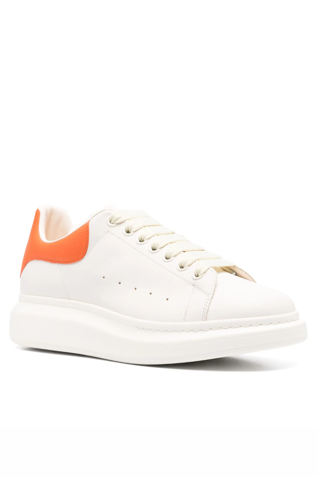 Alexander McQueen Oversized Sneaker White Orange Low Top Sneakers