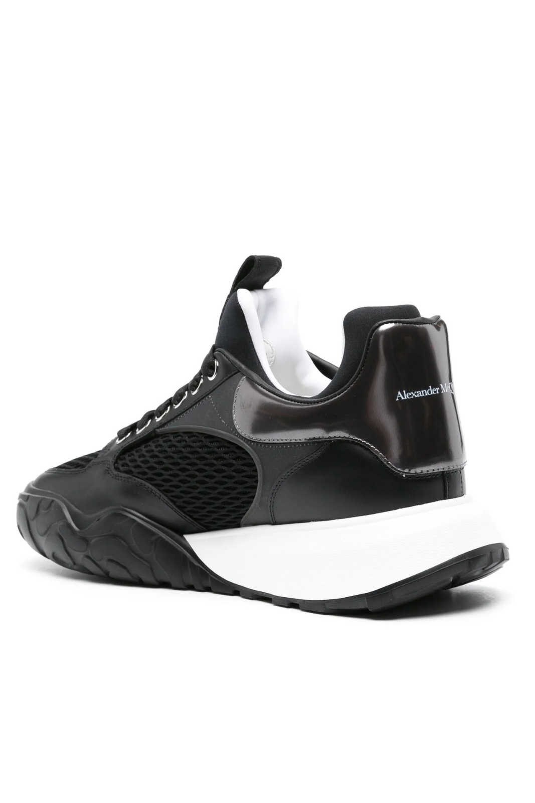 Alexander McQueen Panelled Chunky Sneakers Black White