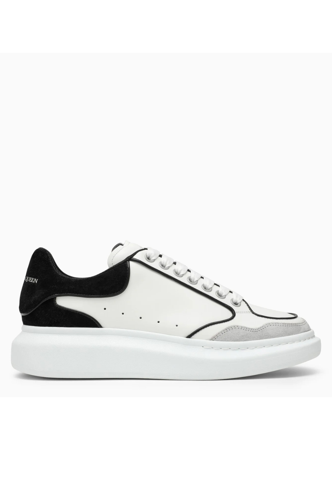 Alexander McQueen Oversized Panelled Man Sneakers White Black