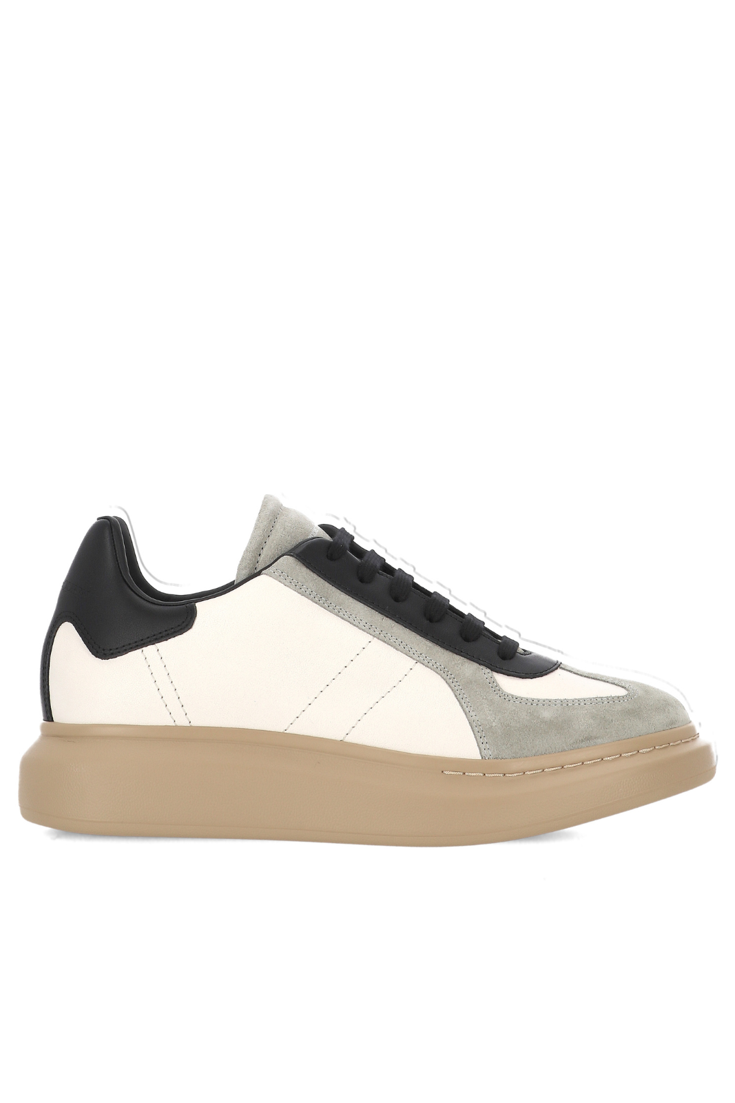 Alexander McQueen Oversized Retro Sneakers White Black Grey