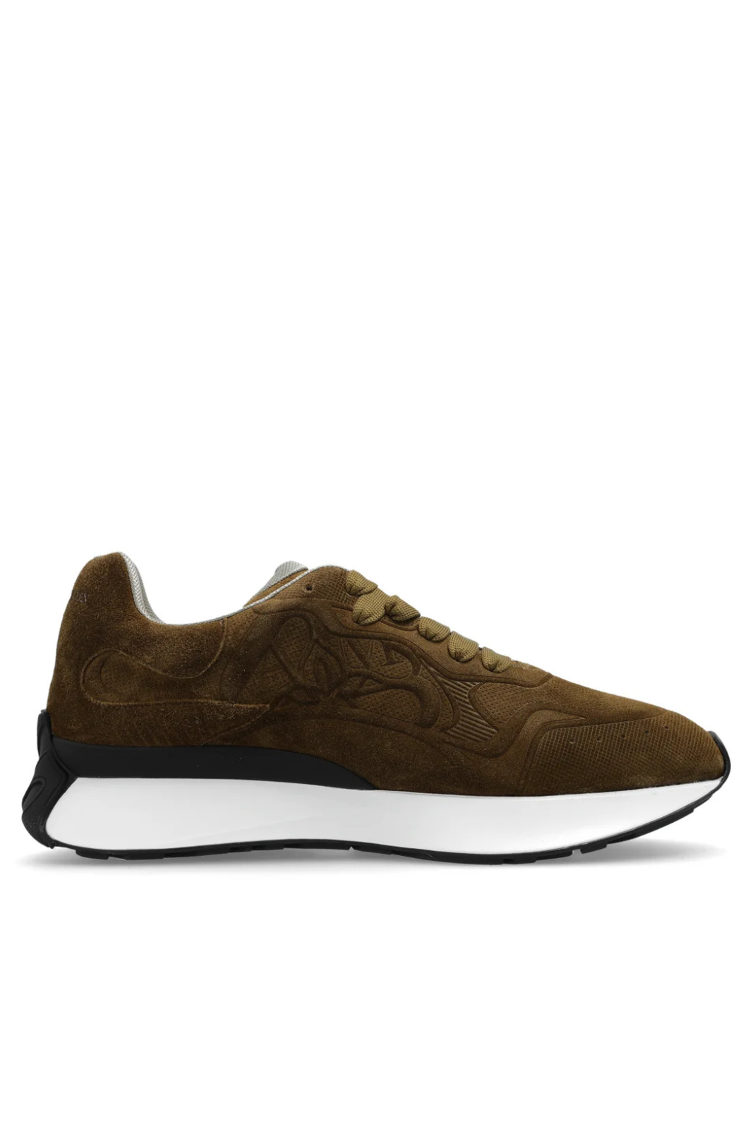 Alexander McQueen Sprint Runner Lace-Up Sneakers brown