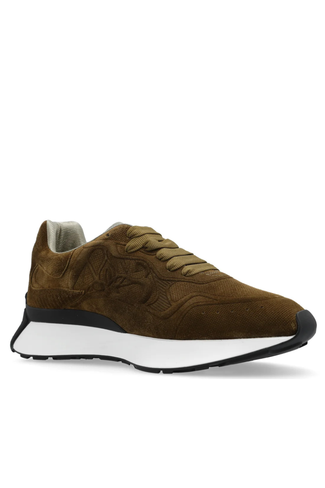 Alexander McQueen Sprint Runner Lace-Up Sneakers brown