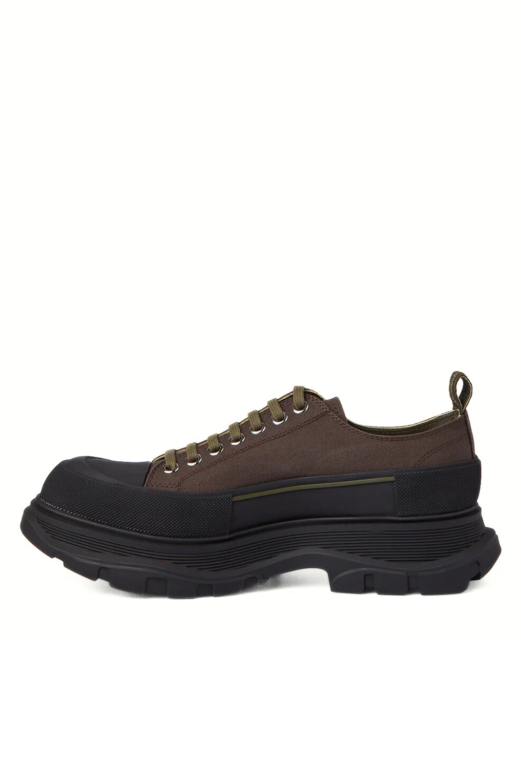 Alexander McQueen Tread Lace-Up Shoes Brown