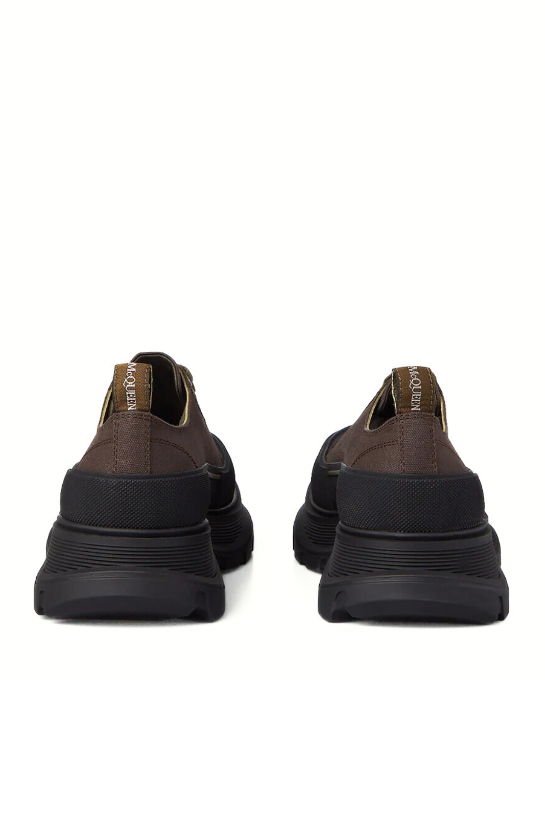 Alexander McQueen Tread Lace-Up Shoes Brown