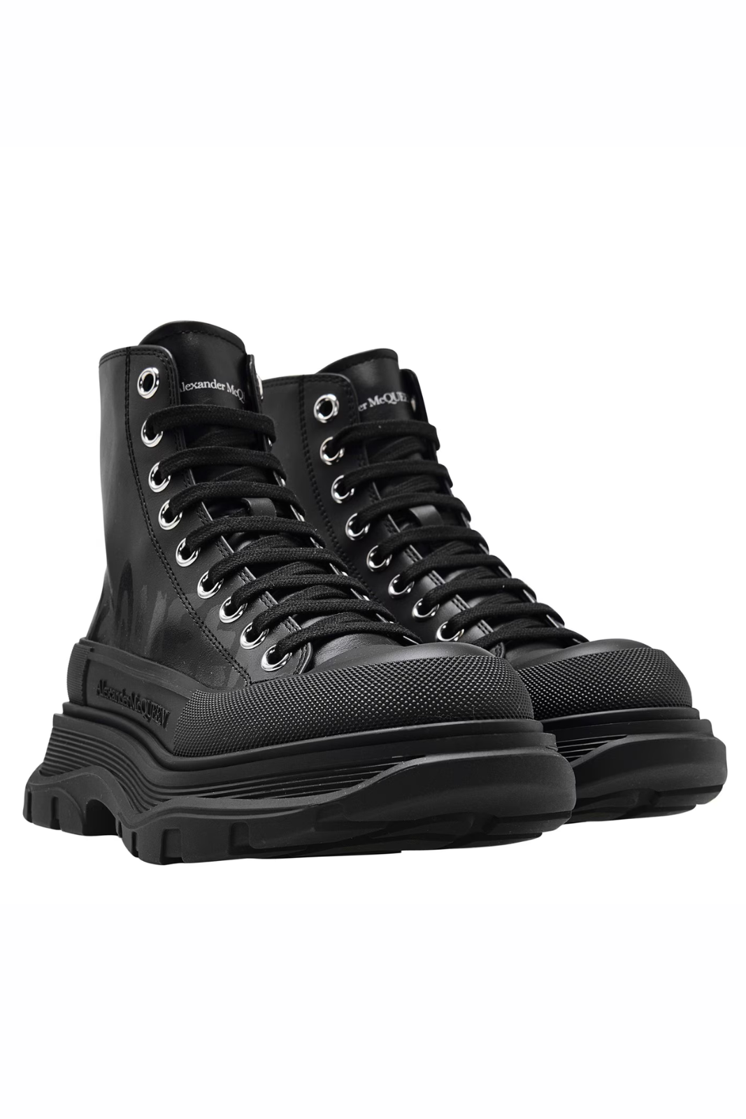 Alexander McQueen Дамски спринт бегач бяло черно