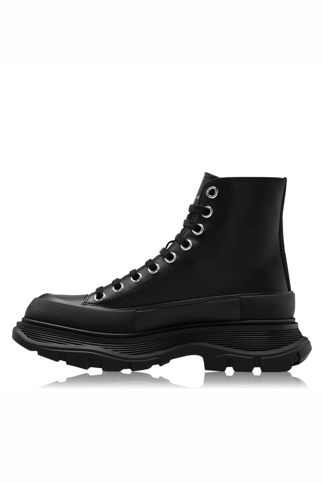 Alexander McQueen Tread Slick Boot Graffiti Black Women's