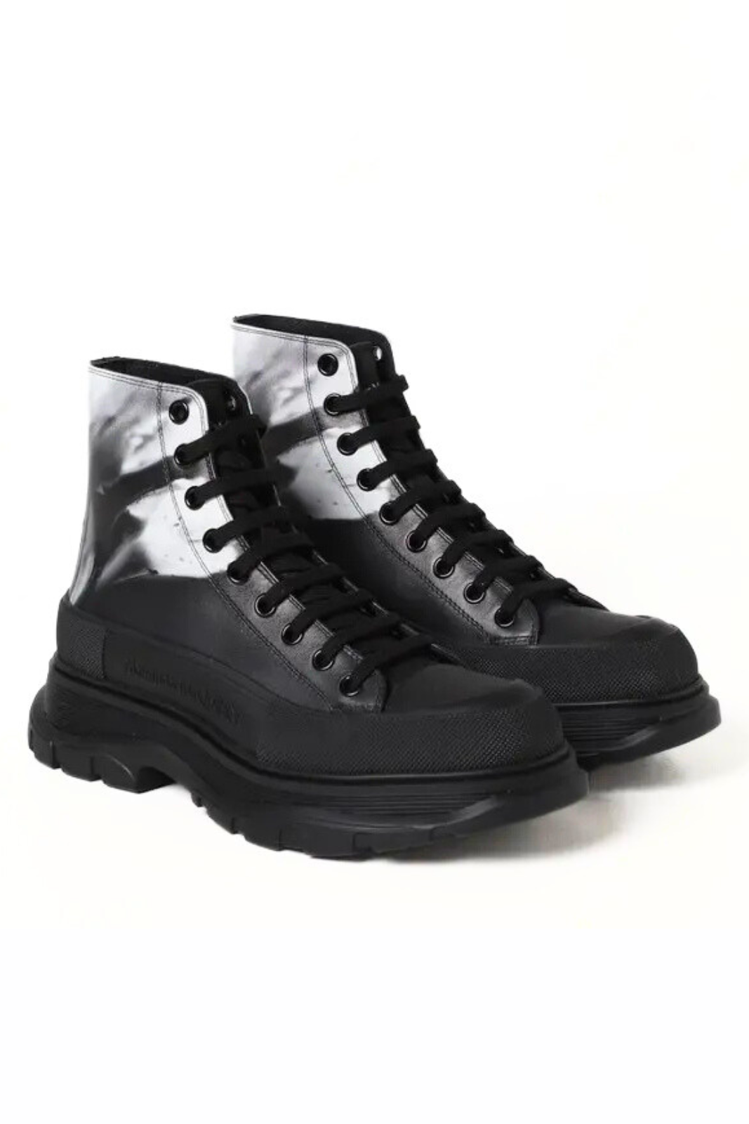 Alexander McQueen Дамски спринт бегач бяло черно